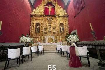 Preparación de los pasos de la Semana Santa de San Juan/Francisco Javier Santana.